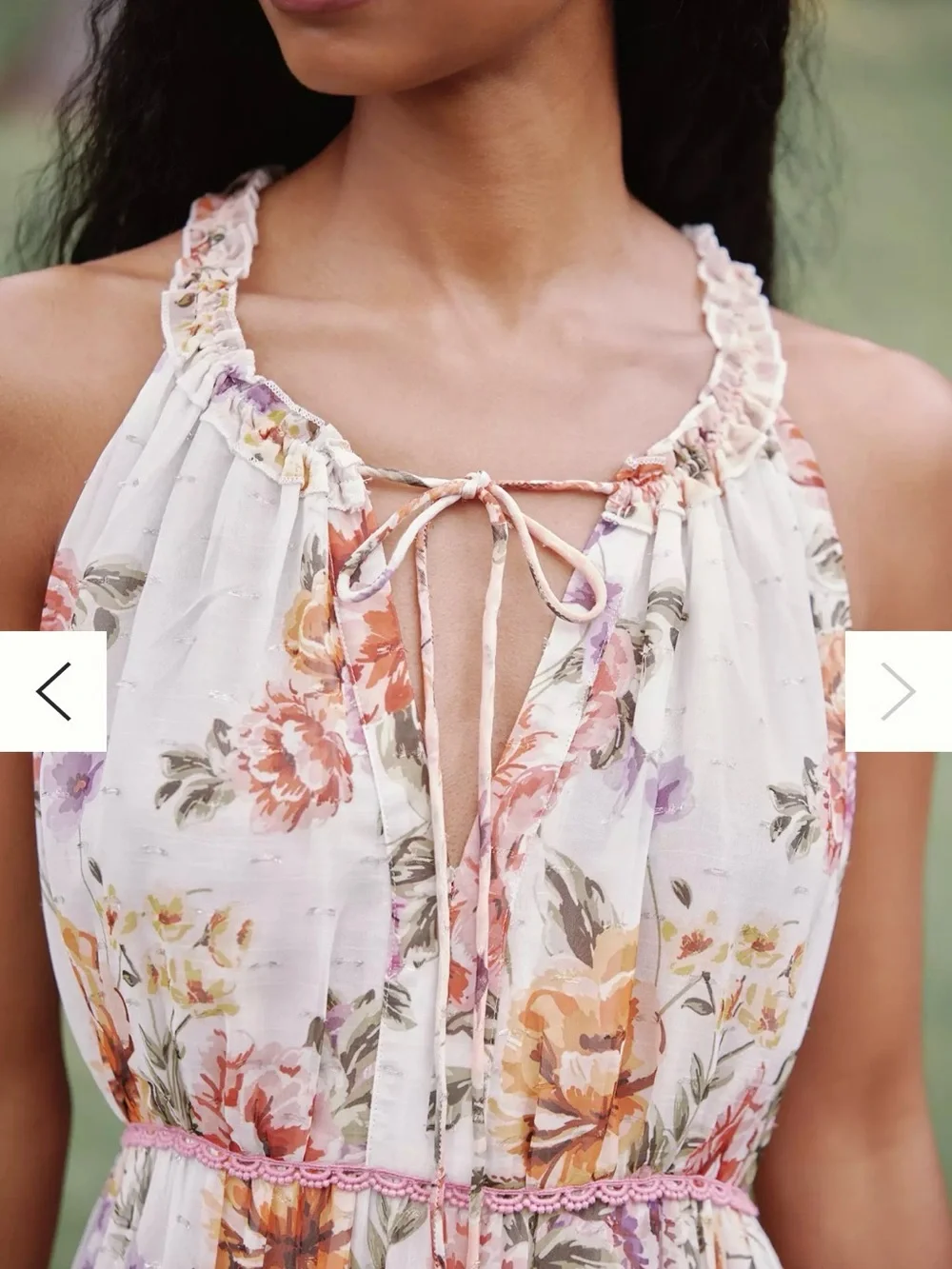 Anthropologie PQ Tiered Maxi Dress Size XL - Picture 3 of 3